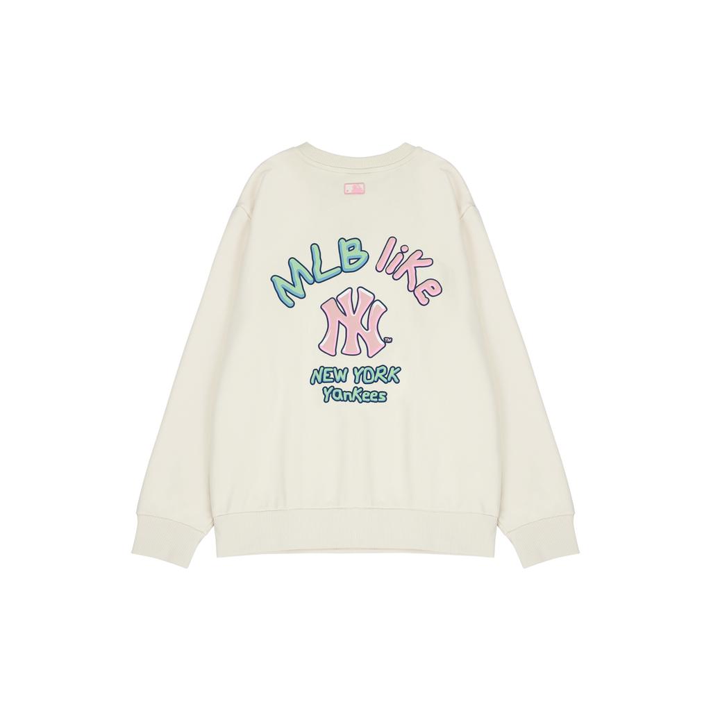 New MLB Sweatshirt Winter Unisex Cream 3AMTL5116-50CRS