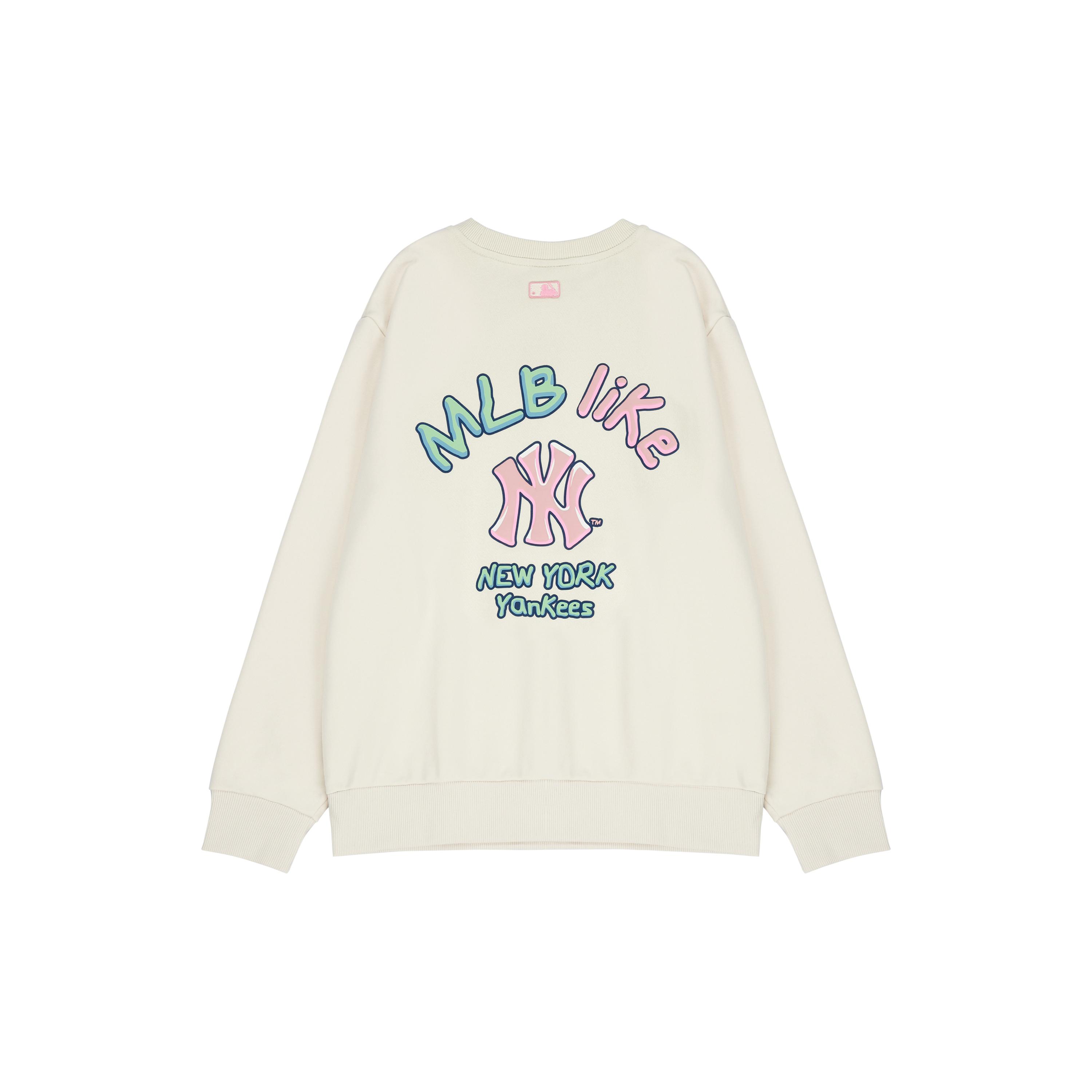 

New MLB Sweatshirt Winter Unisex Cream 3AMTL5116-50CRS M