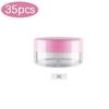3/5/10/15/20g Cosmetic Jars 20/35pcs Black Small Plastic Makeup Pot Jar Pink Refillable Transparent Sample Bottles for Lip Blam