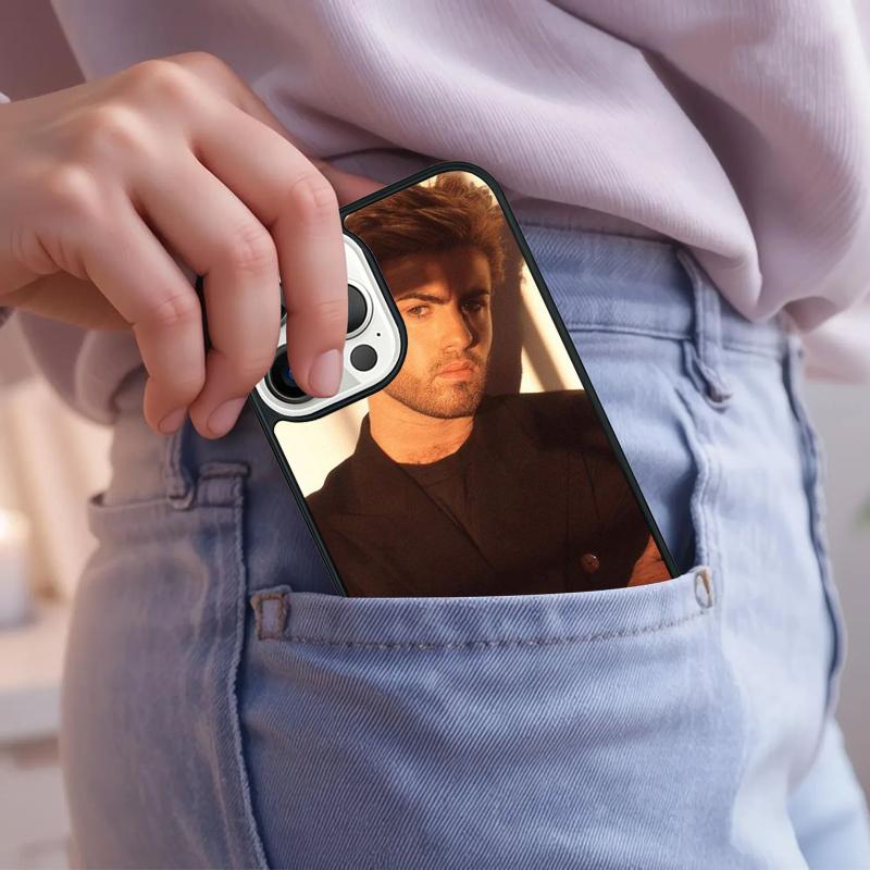 George Michael Handsome Singer Phone Case For iPhone 17 Air 15 16e 14 13 Pro Max Coque 12 11 Pro Max PLUS cover