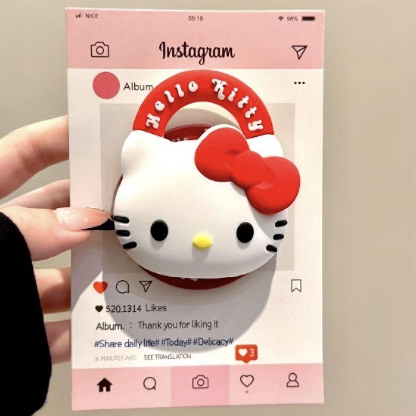 

Hello Kitty Pink Magnetic Phone Case with Stand for Apple 17 Pro & 15 Pro - Fits 14 & 16 iPhone 13 Pro