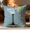 Hot M-Mmargarita Cocktail Arted Cushion Cover Soft Washable Pillow Case Multi-Scene For Couch Bed Travel Office Use