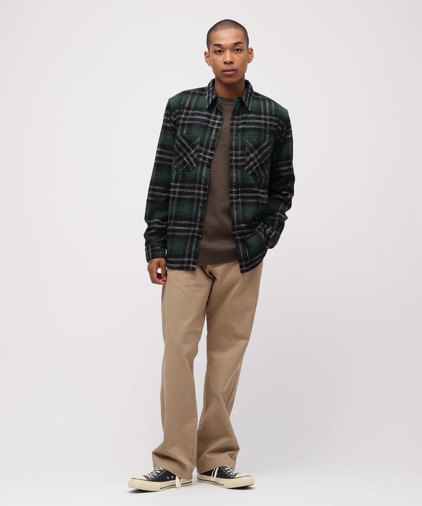 AVIREX WEB&DEPOT Exclusive One Point Flannel Check Shirt Men's XL Green 783-5220019