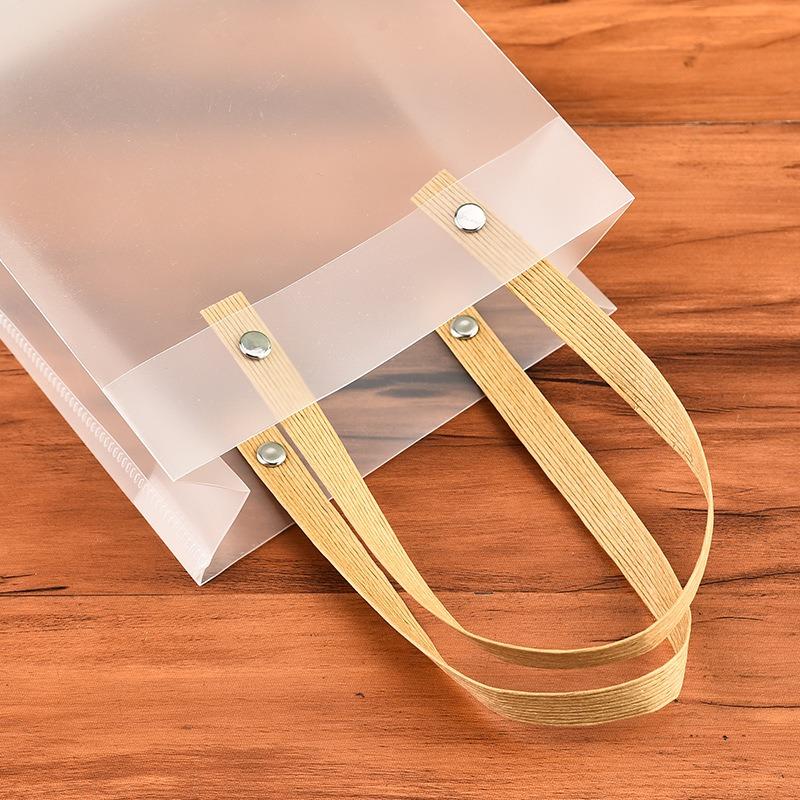 10PCS Holiday Gift Bag Eco-friendly Companion Gift Candy Bag Holiday Gift Birthday Gift Bag, Anniversaries,Frosted Tote Bag