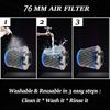 ZS Air Filter Breather Iron Mesh High Flow Air Filter for Car Motorcycle Air