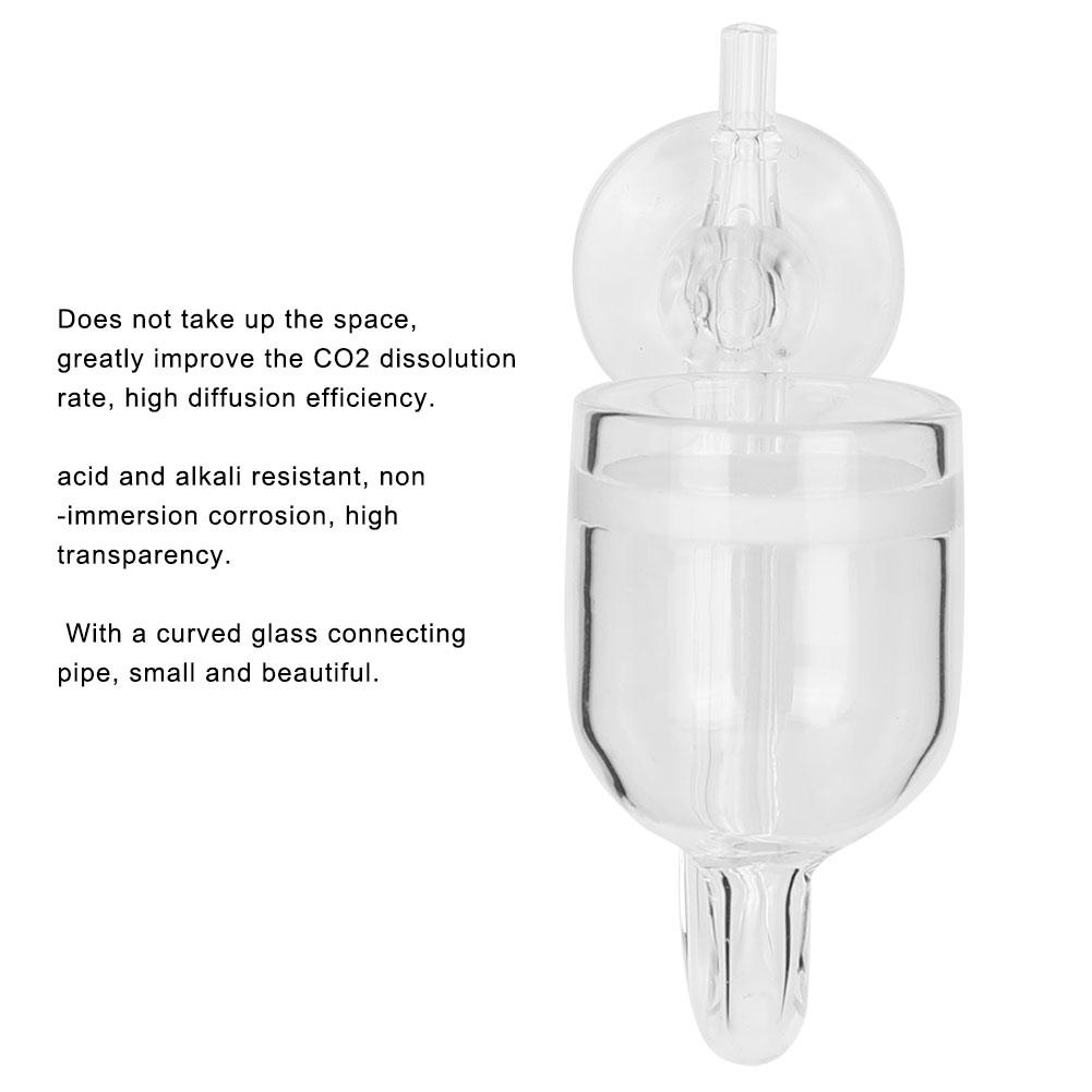 CO2 High Transparent Glass Refiner Diffuser Large Straight Pipe for Aquarium Water Grass Fish