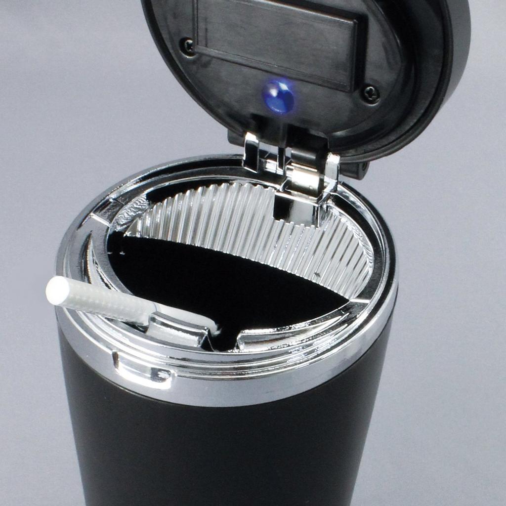 Tsuchiya Yac Car Ash 18 x 12 x cm Ashtray/Tumbler, Black, 8.5 (PZ-626)