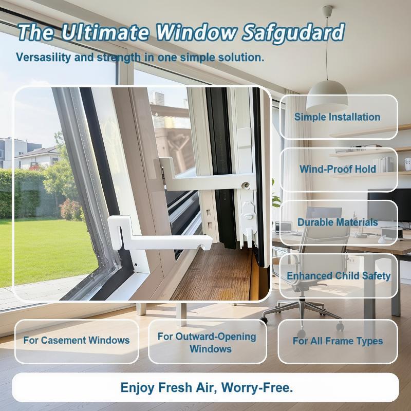 Window And Door Stop Fixing Device Outward-Opening Flat-Opening Window Limit Block Windproof And Anti-Shake Fixing Buckle
