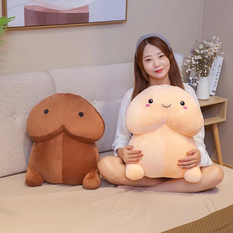 1pc 20CM Cute Penis Plush Toy Pillow Sexy Soft Toy Stuffed Funny Cushion Simulation Lovely Christmas Gift for Girlfriend Lover