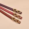 New Slim Fit Clothing for Women's Belt, Thin Belt, Korean Style Dress, Simple Smooth Buckle, Golden Student Trend