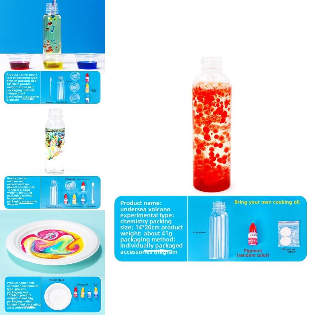 Kids Science Lab Materials Pack With Simulated Colorful Pearls And Milk Animation For Creativity And Learning