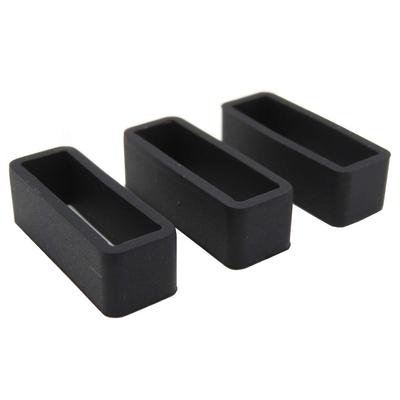 Set of 3 Silicone Rubber Watch Band Belt Loops 20mm (for Watches)