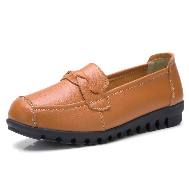 Купить Обувь для мам, кожаная обувь для пожилых женщин с мягкой ...