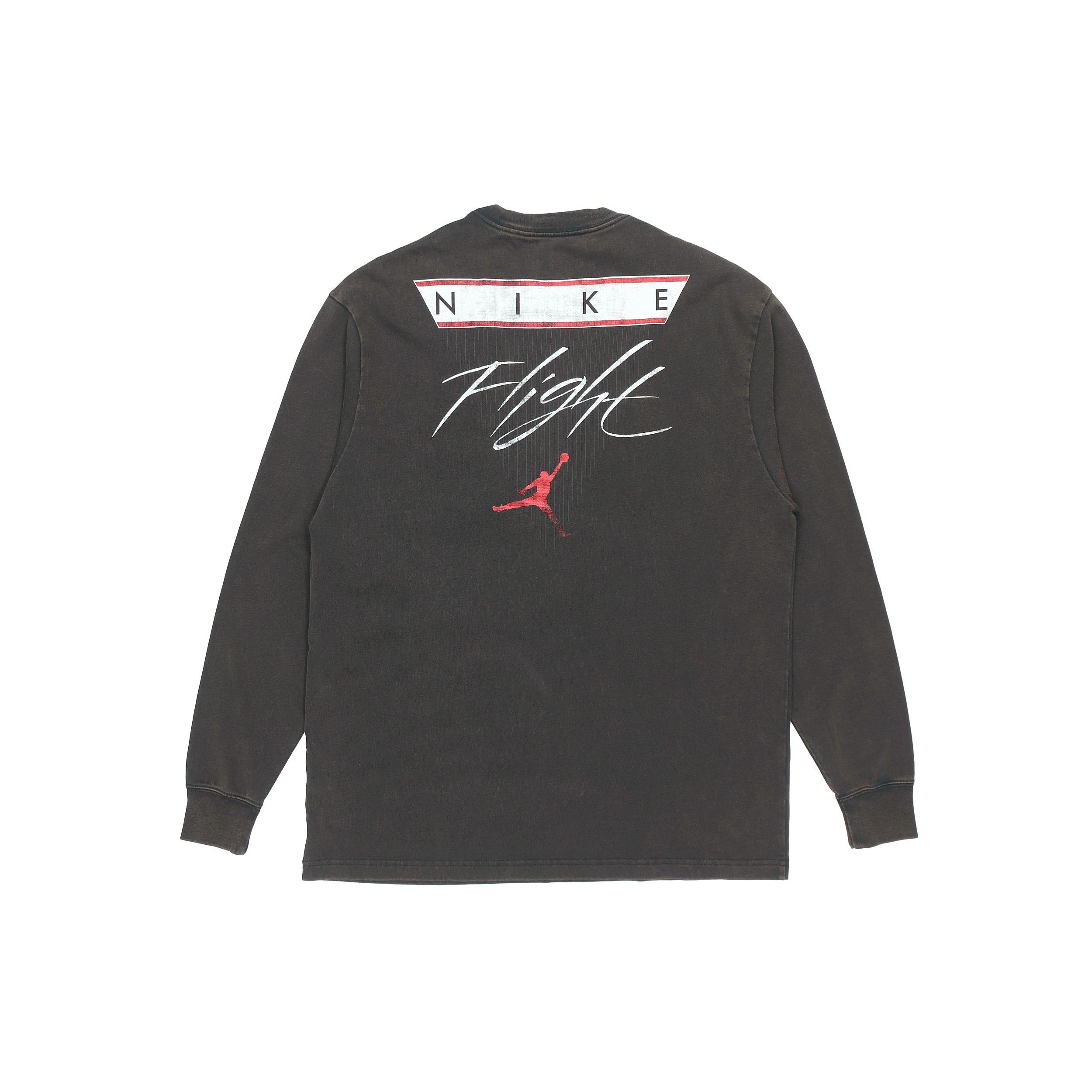 Air Jordan MENS Logo Print Crew-neck Sports Black Men s DD0966-010 M