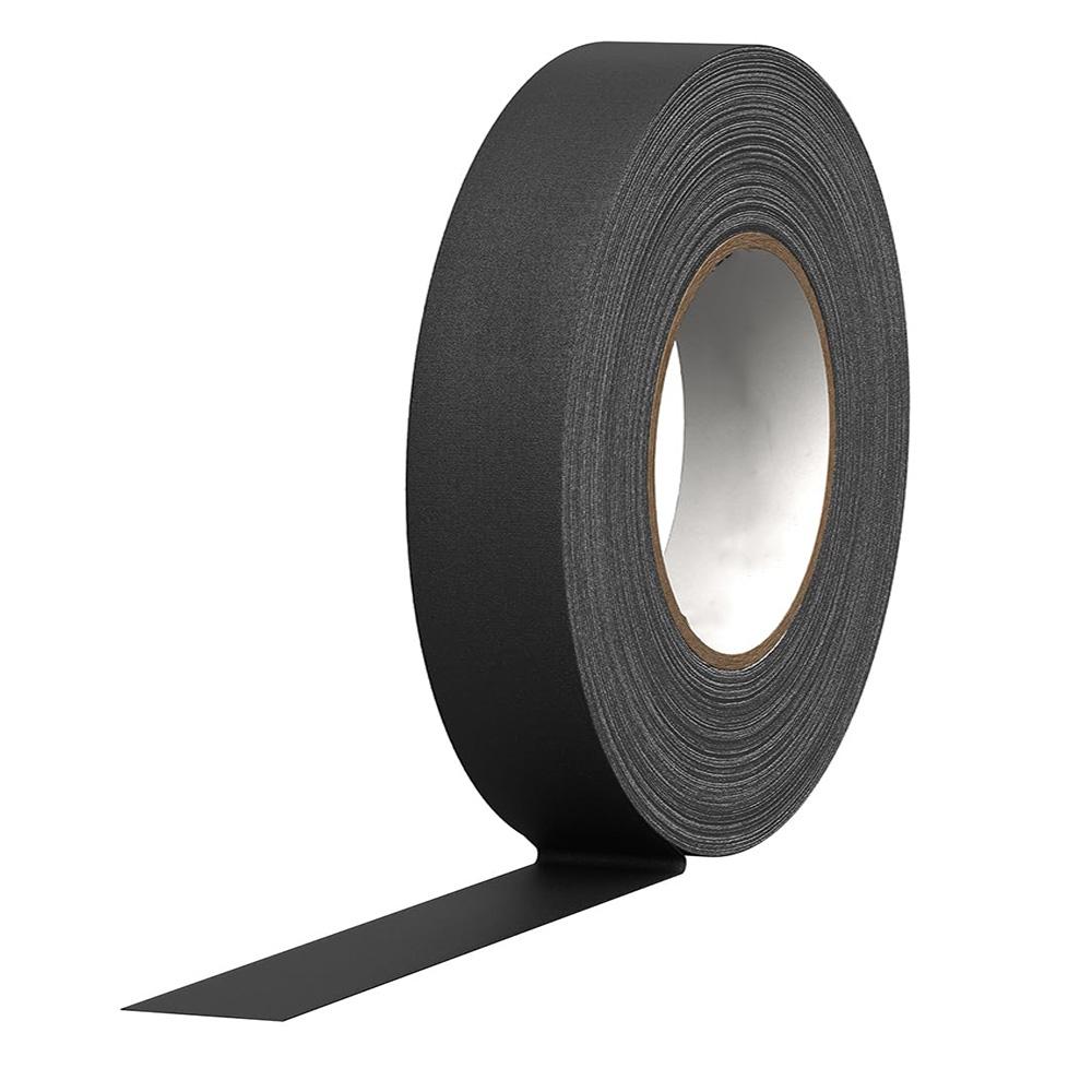 

White/Black Gaffers Tape Residue-Free Matte Gaffer Tape Non-Reflective Easy Tear Floor Tape for Electrical Cord Stage photograph 25mmX10m(1PCS)