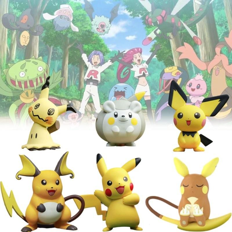 Pichu Pikachu Raichu Mimikyu Togedemaru Toy Model Child Gift Christmas