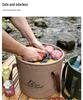 Portable Telescopic PVC Water Storage Bucket for Camping & Fishing