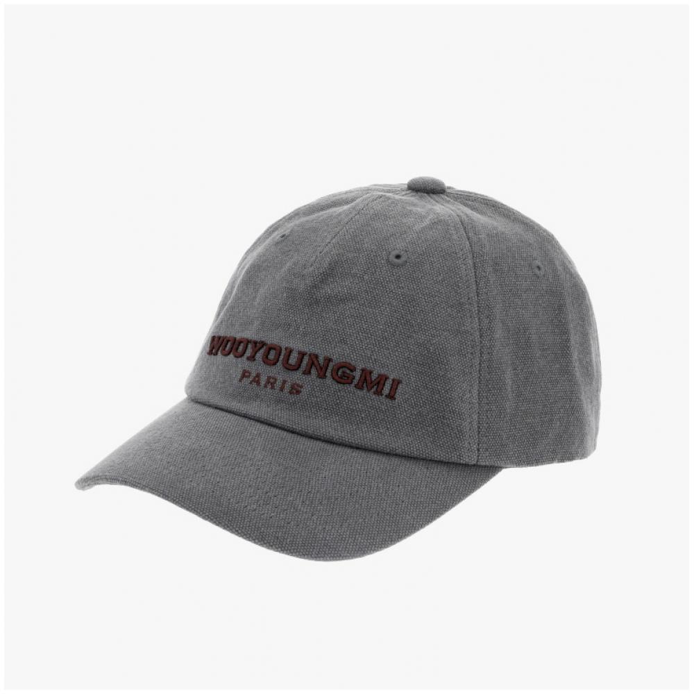 Wooyoungmi Oxford Denim Cap Embroidered Logo W253ac54