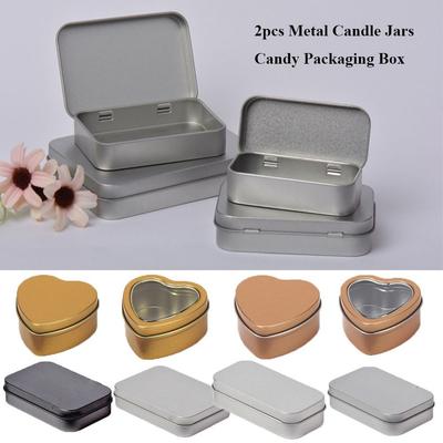Refillable Tea Cans 1Pc Metal Box Aluminum Tin Jar Nail Candle Cosmetic Container Candy Packaging Lid Storage Box for Cream Balm