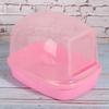 Hamster Automatic Door Open Close Bathtub Small Pet Cleaning Bathroom House  (Pink)
