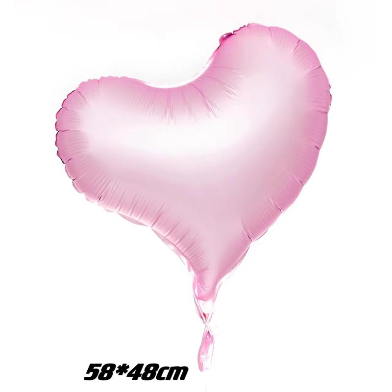 Pastel-Colored Birthday Party Balloons Large Red Heart-Shaped Foil Balloons Perfect For Valentine'S Day And Weddings