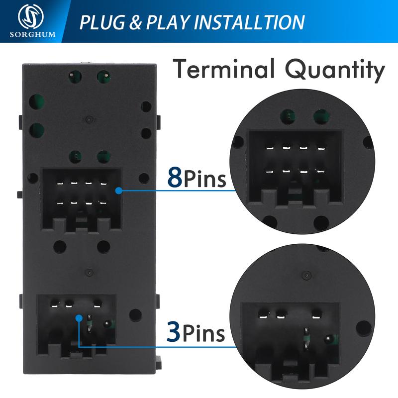 SORGHUM 5L1Z14529AA Master Power Window Switch Button For Ford F150 Crown Victoria Expedition Lobo Lincoln Mark LT Mercury Grand
