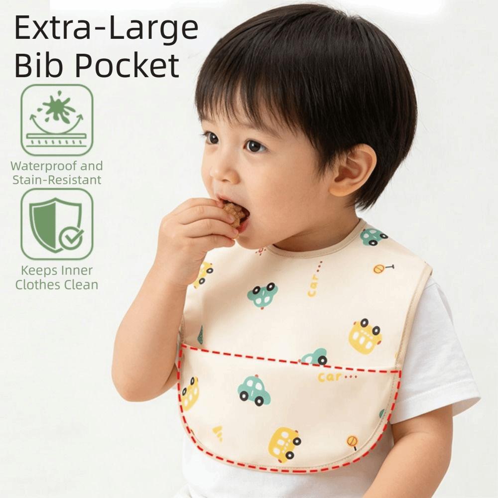 Waterproof Toddlers Feeding Apron Adjustable Baby Apron Baby Feeding Bib  Baby Feeding Stuff