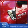 ABS Chrome Accessories Decorative Trim Arch Hood For Toyota Hilux Revo Rocco 2016 2017 2018     Hilux SR5