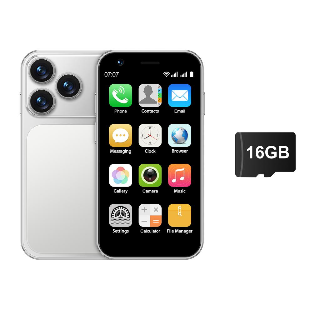 SERVO 18SE MINI Kleines Android-Smartphone 3G WCDMA Dual-SIM-Karte 2GB+16GB Play Store Wi-Fi Gesichtserkennung 3,0 Zoll Mini-Smartphones