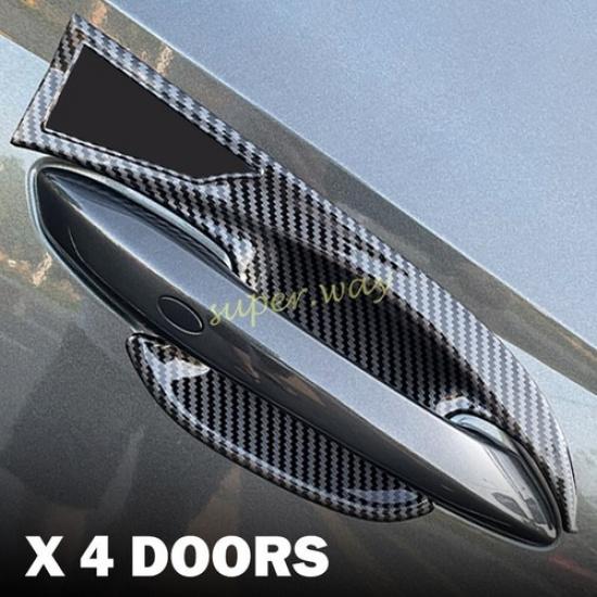 Carbon Fiber Car Door handle Cup Surround Protector For -2025 Hyundai Tucson