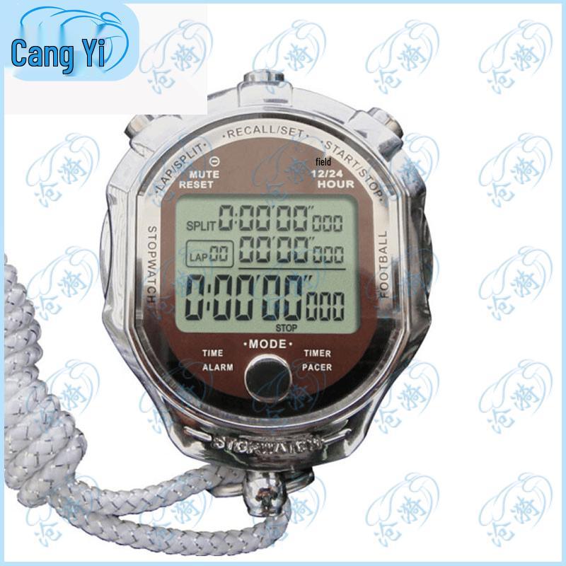Multi-function Metal Electronic Stopwatch