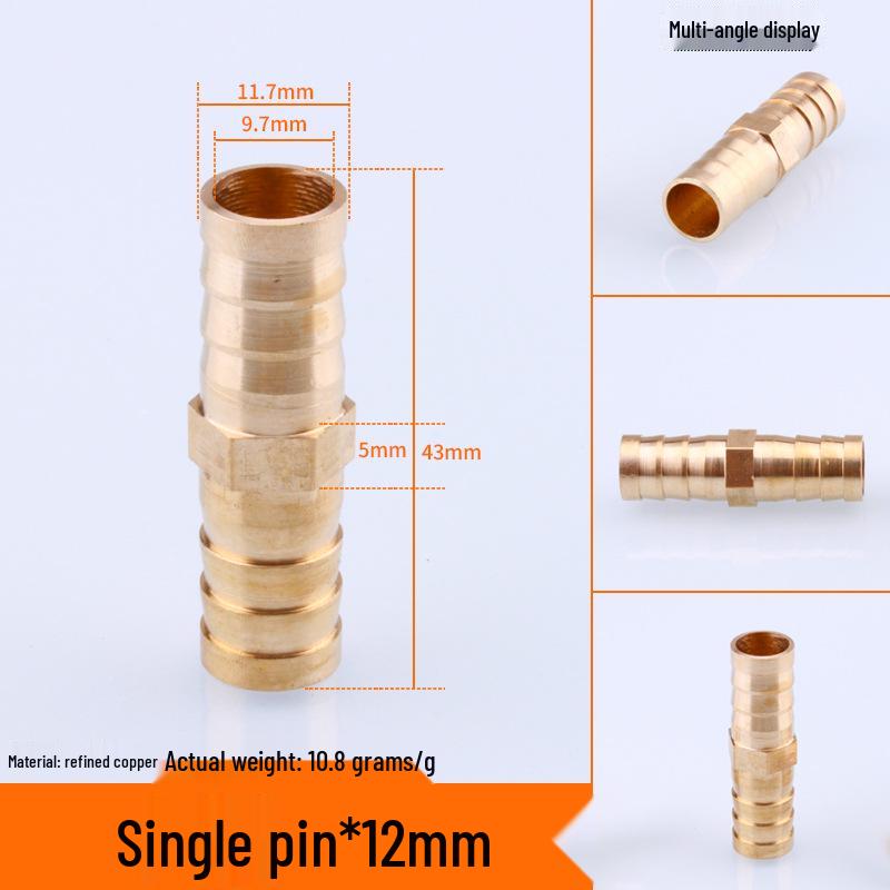 Miedziana Pagoda Trójnik Typu Y Dysza do Rury Gazu Ziemnego, Zielona Głowica, Dostępna w Rozmiarach 6/8/10/12.