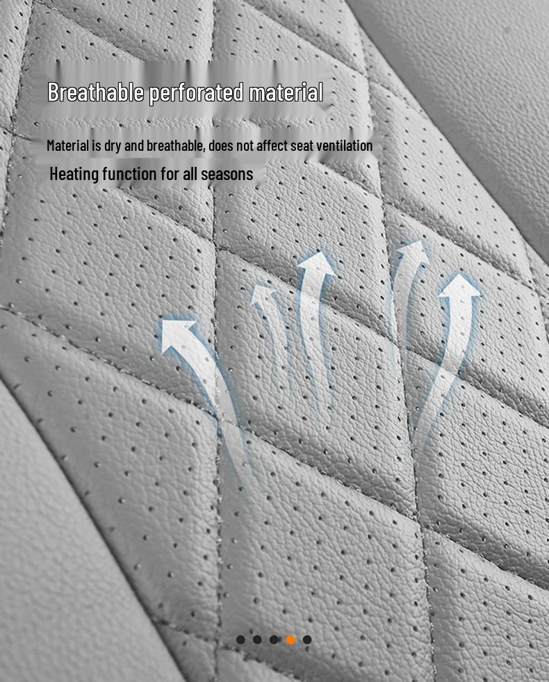BYD Dolphin All-Season Leather Car Seat Cover Set - Full Coverage, Universal Fit