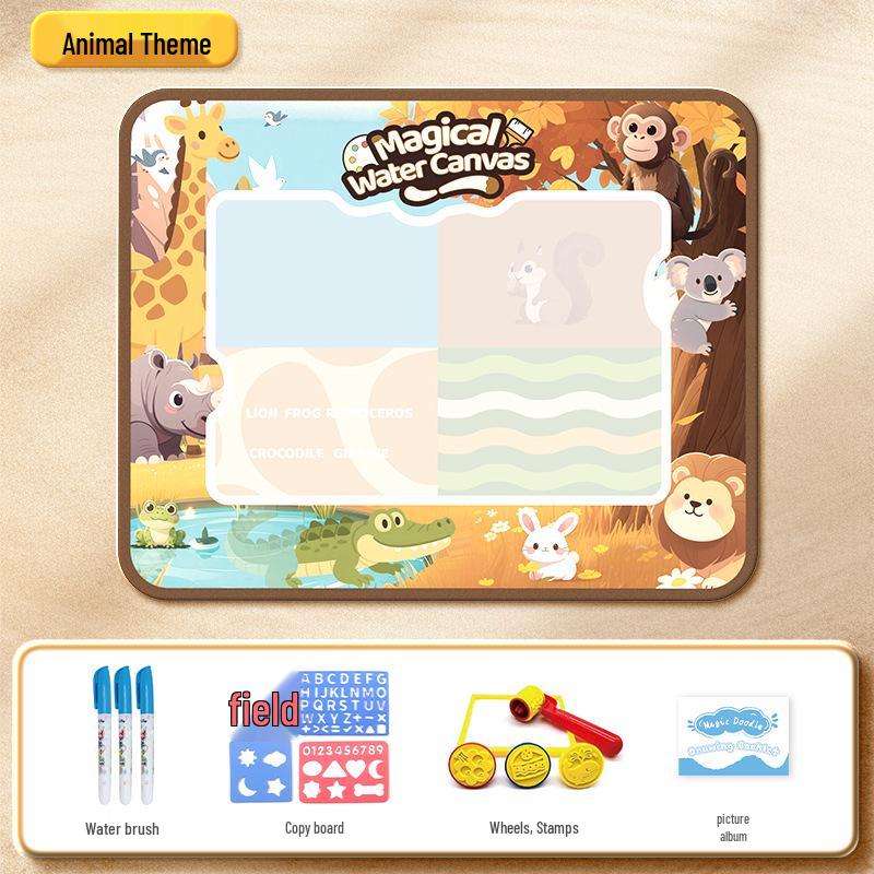 Magic Water Canvas: Extra Large Reusable Doodle Mat for Kids Painting & Drawing