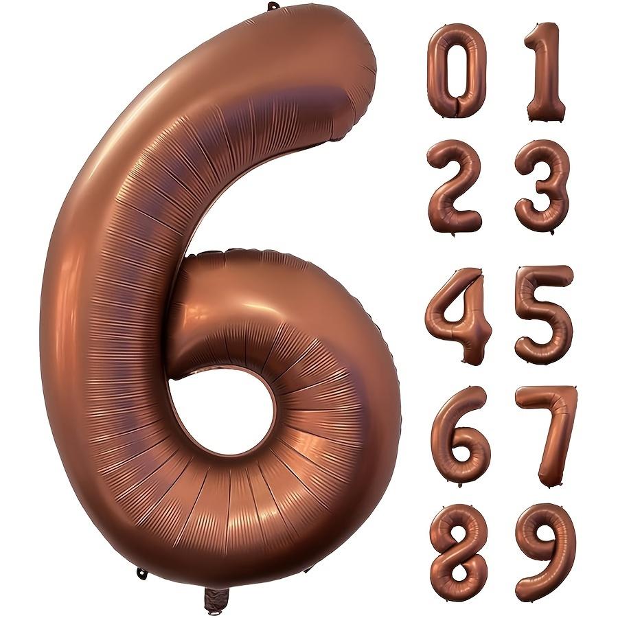 1pc 40inch Brown Aluminum Foil Balloon Number 23 Party & Celebration Decor, Wedding, Christmas, New Year, Valentine'S Day, Birthday Supplies