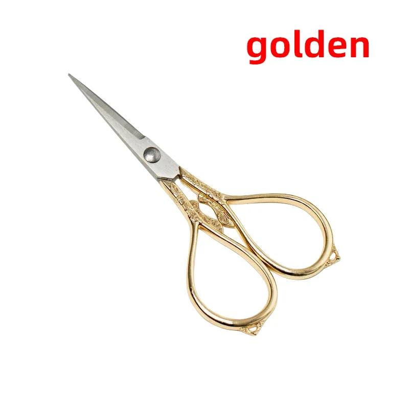 Retro Cross Stitch Scissors Antique Durable High Steel Tailor Craft Sewing Household for Fabric Scisso Shears