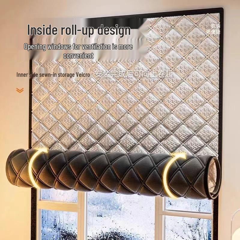Winter Windproof Insulation Curtains: Cold-Proof Seal for Bedroom Windows