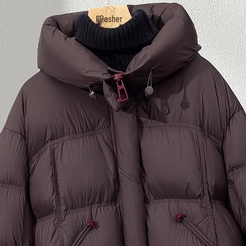 Sibaishe Damen 90% Daunen Kapuzen Winterjacke