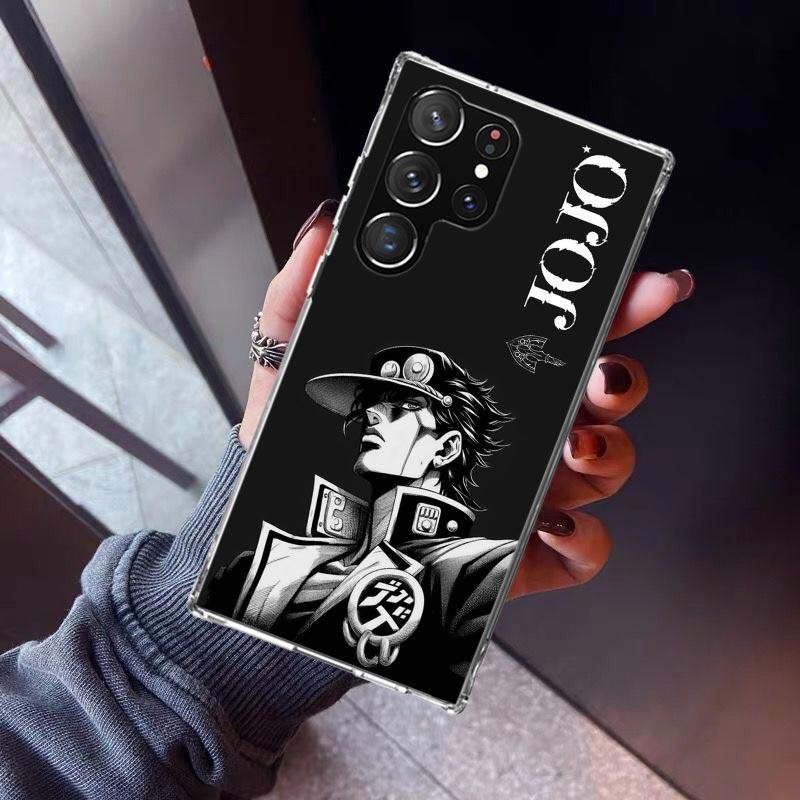 JoJo's Bizarre Adventure Kujo Jotaro Phone Case For Samsung Galaxy S23 S24 S25 Edge S26 Ultra S22 + S21 Plus S20 FE Cover Silico