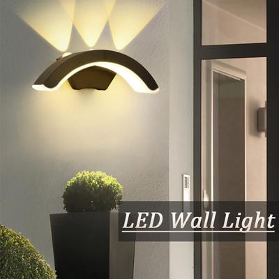 Led Lights Wall Light AC85-265V ABS Waterproof Wall Lamp Home Appliances Indoor Outdoor For Landscape Bedroom Home Balcony Porch