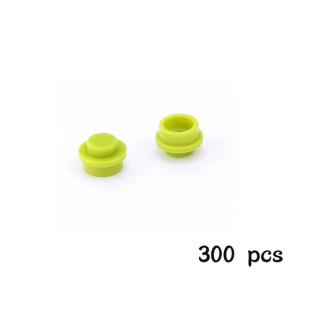 300 PEZZI Particelle di Assemblaggio MOC 4073 6141 Piastra Rotonda 1x1 Punto Blocchi da Costruzione DIY 1*1 Figure Mattoncini Lampada Giocattolo Educativo per Bambini