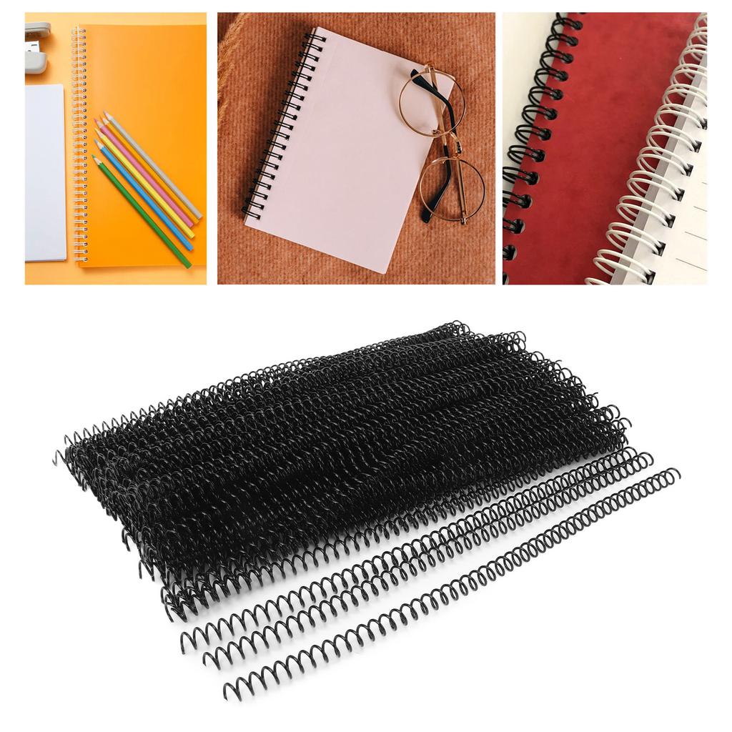 100 STuks Spiraalbindringen 48   4:1 Steek   Papier Plastic Bindruggen 40 Vel Capaciteit 8mm Diameter