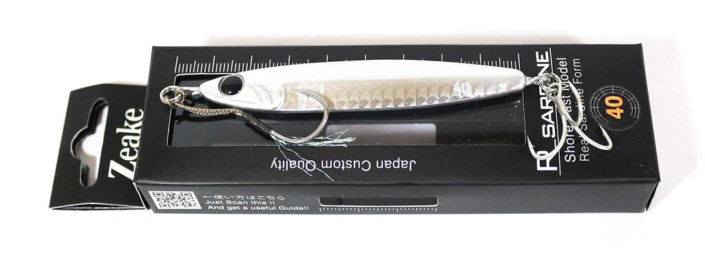 Zeake Metal Jig R Sardine 40g RS001 Peeling Silver