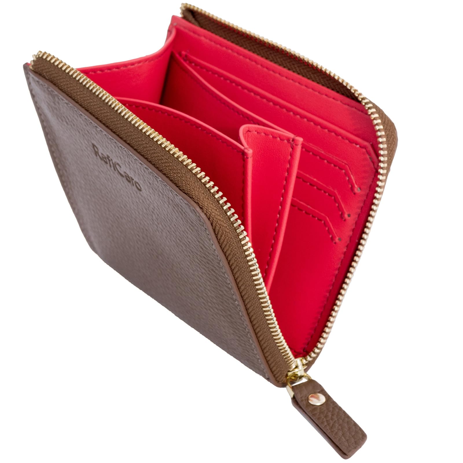 

Mini Wallet for Bills Will Not Large Card Coin Small [RafiCaro] Women, Fold, Capacity, Holder, Purse, Wallet, L-shaped Zipper, Thin, Compact,