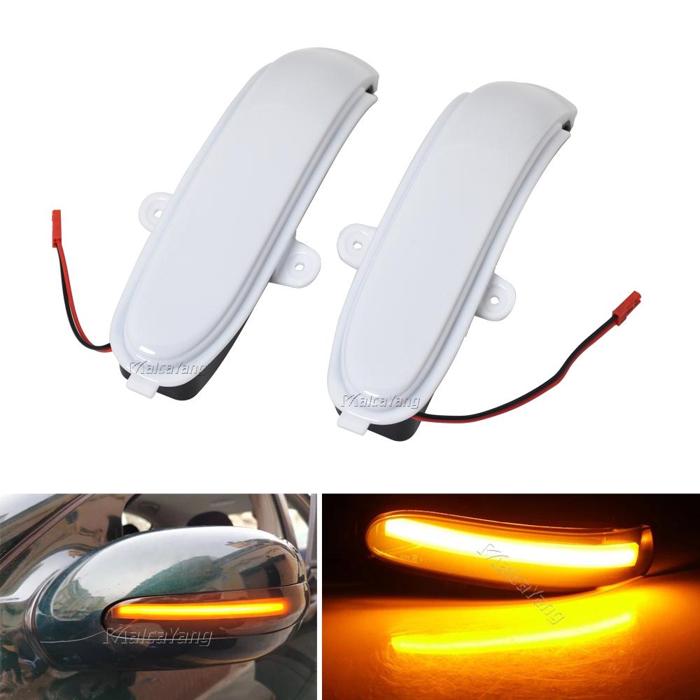 Per Mercedes Benz Classe C W203 S203 CL203 2001-2007 2 pezzi Lampeggiante Acqua Dinamico Indicatore LED Segnale di Svolta Luce Specchietto Laterale