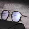 1PCs Blue Light Blocking Eyeglasses Fashion Men Optical Clear Glasses Black Square Frame Anti Blue Light Eyeglasses Eyewear Lentes