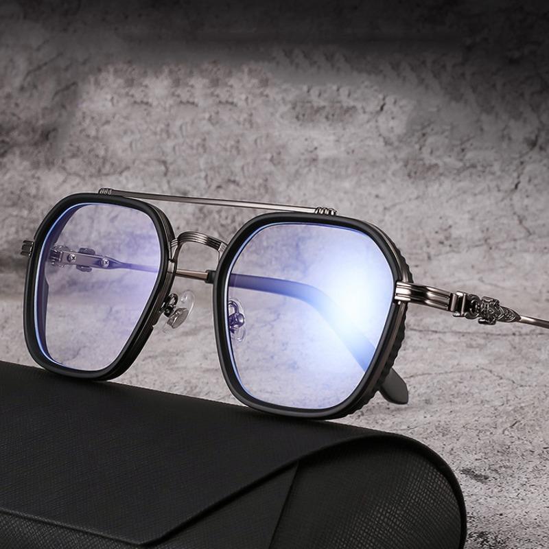 1PCs Blue Light Blocking Eyeglasses Fashion Men Optical Clear Glasses Black Square Frame Anti Blue Light Eyeglasses Eyewear Lentes