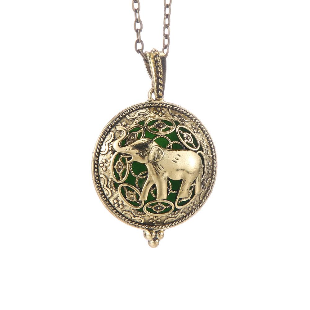 Aromatherapy Necklace Tree of Life Diffuser Jewelry Vintage Open Locket Pendant Essential Oil Perfume Aroma Diffuser Necklace