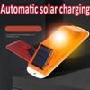 2pc Solar Strobe Warning LED Lamp Strobe Flash Traffic Caution Light Chip Control Bridge Rechargeable Night Driving Safety Light