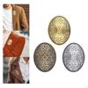 Retro Metall Wikinger Schild Kleidung Broschen Anstecker für Damen und Herren Befestigungen Schal